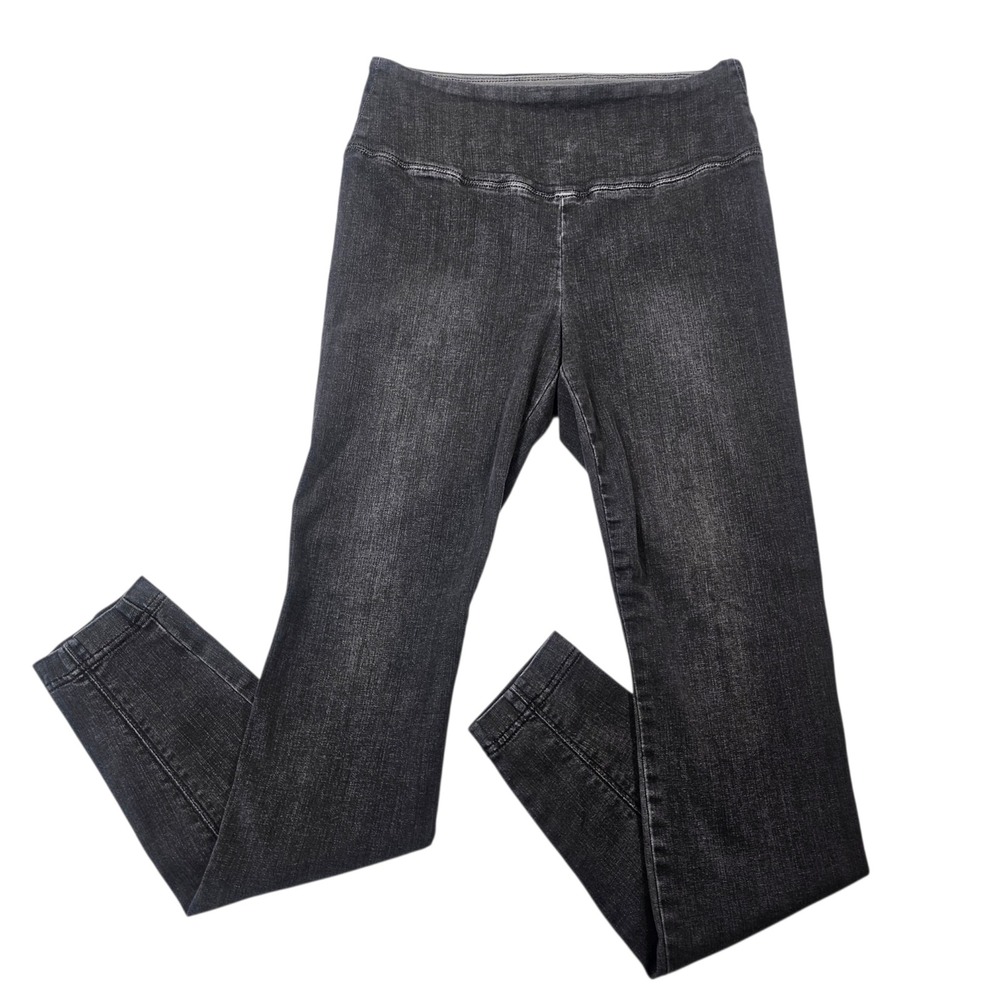 WHBM Runway Legging Jeans High Waisted Sculpting Skinny Black Denim Size 6